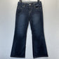 American Eagle Jeans Womens 10 Short Favorite Boyfriend Denim Blue Dark Wash EUC