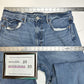 American Eagle Jeans Womens 12 Short 90s Boyfriend High Rise Blue Denim Distress