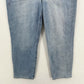 American Eagle Jeans Womens 16 Short Mom Straight High Rise Stretch Blue Denim