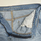 American Eagle Jeans Womens 14 Long Mom High Rise Blue Denim Distressed *Spot