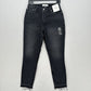 Abercrombie Fitch Jeans 28 6 Skinny High Rise Curve Love Black Denim Fray NEW