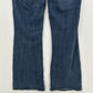 American Eagle Jeans Womens 14 Artist Flare Midrise Blue Denim Western *Spot