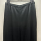 St John Pants Women 12 Caviar Kate Satin Wide Leg Black High Rise Side Zip Dress