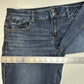 American Eagle Jeans Womens 12 Artist Flare Blue Stretch Denim Distress Western