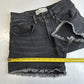 Abercrombie Fitch Shorts Womens 26/2 Faded Black Boyfriend Midrise Denim Fray