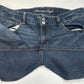 American Eagle Jeans Womens 14 Artist Flare Blue Denim Distress Cowboy Western