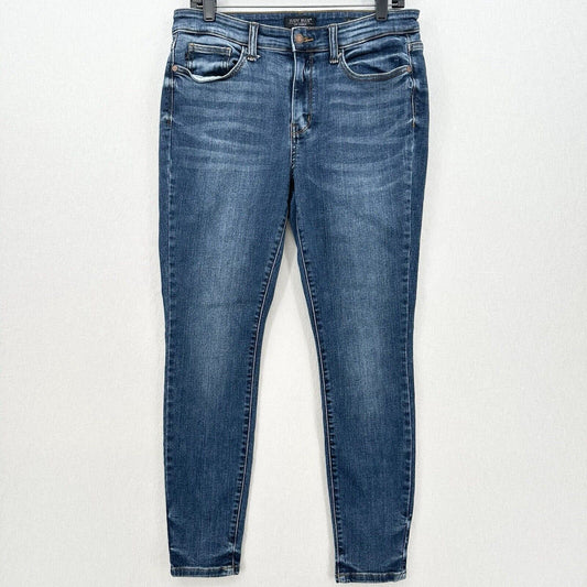 Judy Blue Jeans Womens 11 30 Skinny Midrise Blue Stretch Denim Medium Wash