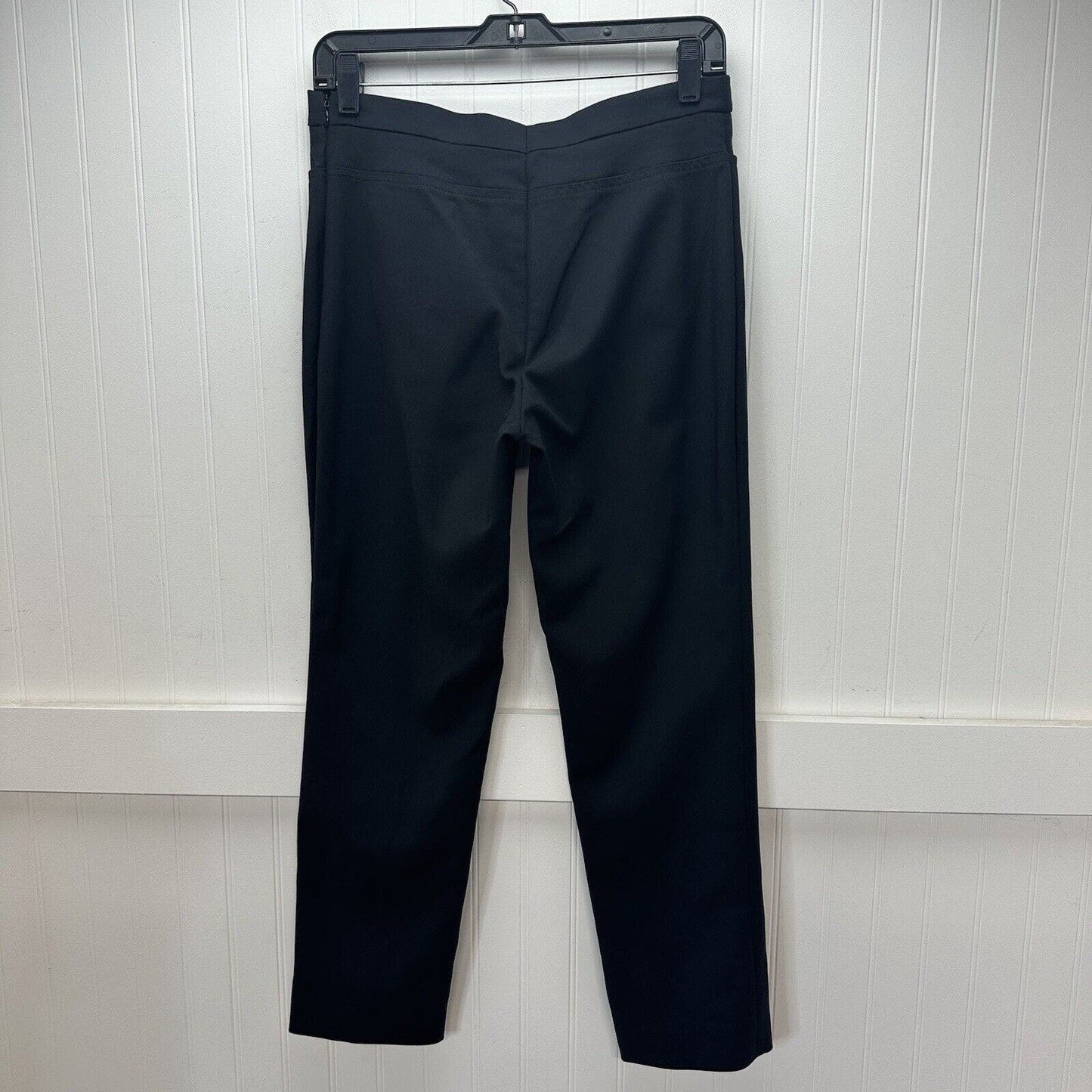 Akris Punto Pants 6 Black Franca Midrise Slim Leg Ankle Pleat Pintuck Career EUC