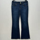 American Eagle Jeans Womens 12 Artist Flare Blue Stretch Denim Dark Western EUC