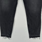 Abercrombie Fitch Jeans 28 6 Skinny High Rise Curve Love Black Denim Fray NEW