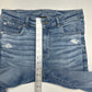 American Eagle Jeans Womens 12 Hi Rise Jegging Next Level Denim Distress Grunge