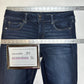 American Eagle Jeans Womens 14 Short Artist Flare Blue Stretch Denim Western EUC