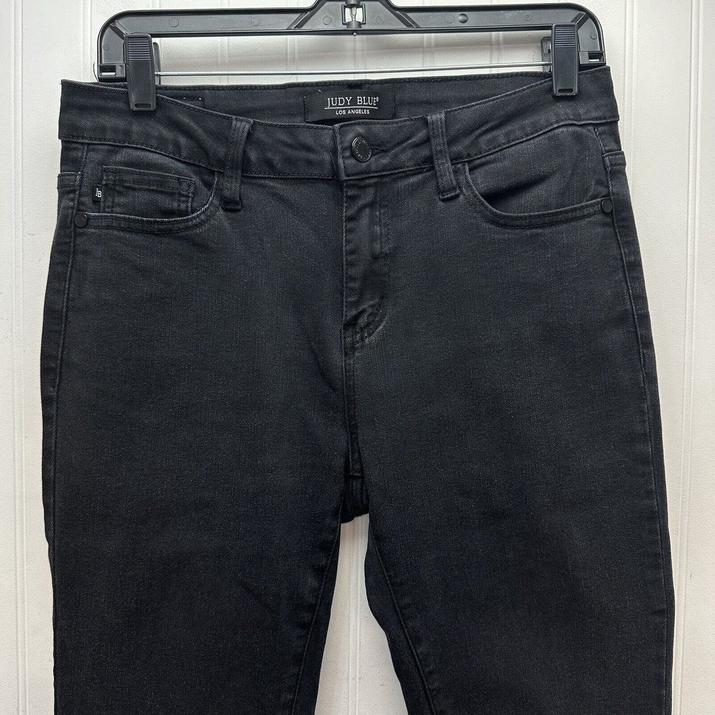 Judy Blue Jeans 9 29 Skinny Midrise Black Stretch Denim Non-Distressed Womens
