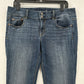 American Eagle Jeans Womens 14 Artist Flare Midrise Blue Denim Western *Spot