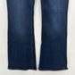 American Eagle Jeans Womens 12 Artist Flare Blue Stretch Denim Dark Western EUC