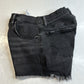 Abercrombie Fitch Shorts Womens 26/2 Faded Black Boyfriend Midrise Denim Fray