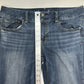 American Eagle Jeans Womens 12 Short Artist Flare Blue Stretch Denim Western