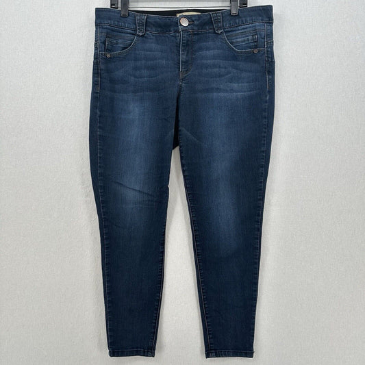 Democracy Jeans Womens 16W Skinny Ab Solution Blue Stretch Denim Tummy Control