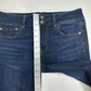 American Eagle Jeans Womens 12 Artist Flare Blue Stretch Denim Dark Western EUC