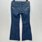 American Eagle Jeans Womens 12 Short Artist Flare Blue Stretch Denim Western