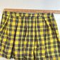 Hot Topic Skirt Womens 1 (XL) Yellow Plaid Pleated Short Clueless Punk Academia