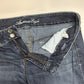 American Eagle Jeans Womens 12 Artist Flare Blue Stretch Denim Distress Western