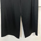 St John Pants Women 12 Caviar Kate Satin Wide Leg Black High Rise Side Zip Dress