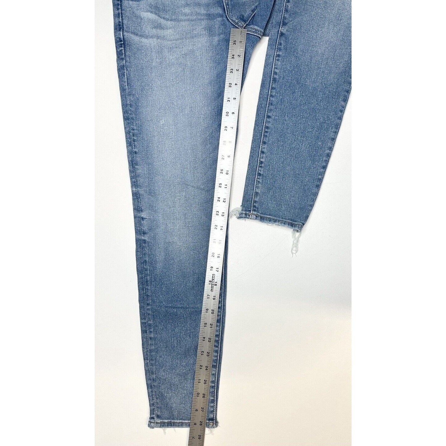 American Eagle Jeans Womens 12 Hi Rise Jegging Next Level Denim Distress Grunge