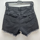 Abercrombie Fitch Shorts Womens 26/2 Faded Black Boyfriend Midrise Denim Fray