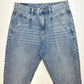 American Eagle Mom Jeans 8 Short High Rise Stretch Denim Acid Wash Look Pleats