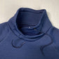 Athleta Jacquard Elevation Sweatshirt Sz Medium Athleisure Navy Blue Thumbholes