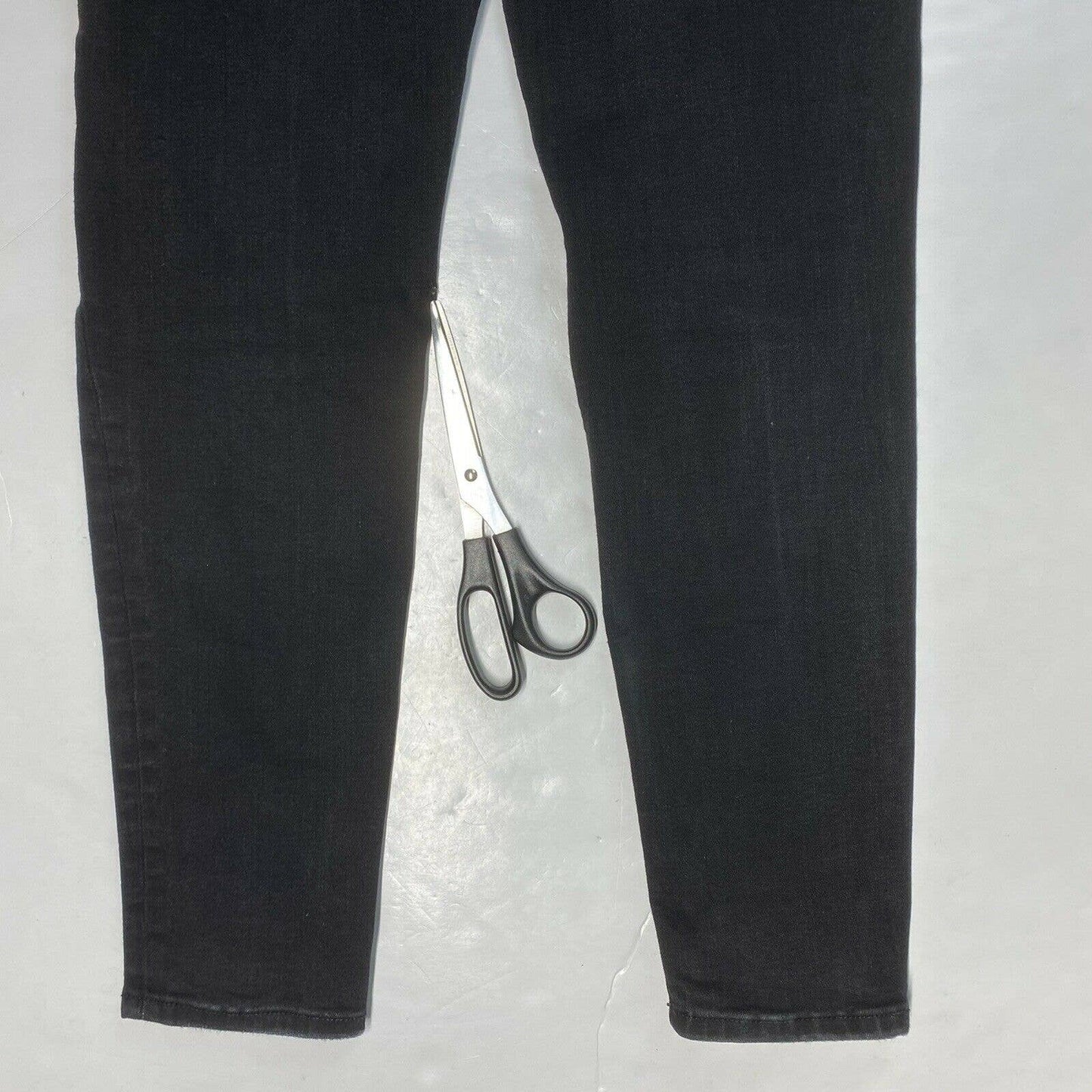 American Eagle Curvy High Rise Jegging Sz 10 Next Level Black Denim Jeans Holes