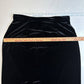 Vintage R&K Evening Velvet Maxi Skirt XL(No Size Tag) Black Back Slit Zipper EUC