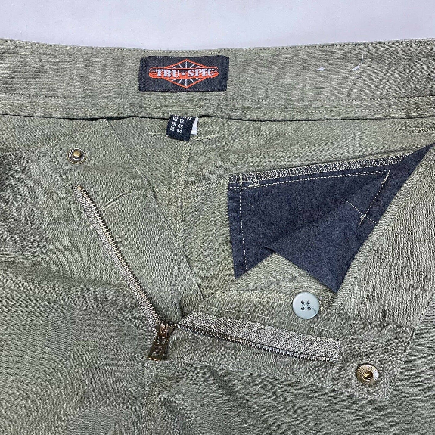 TRU SPEC Tactical Pants Sz 14 Womens Green Uniform Cargo Utility Ripstop EUC