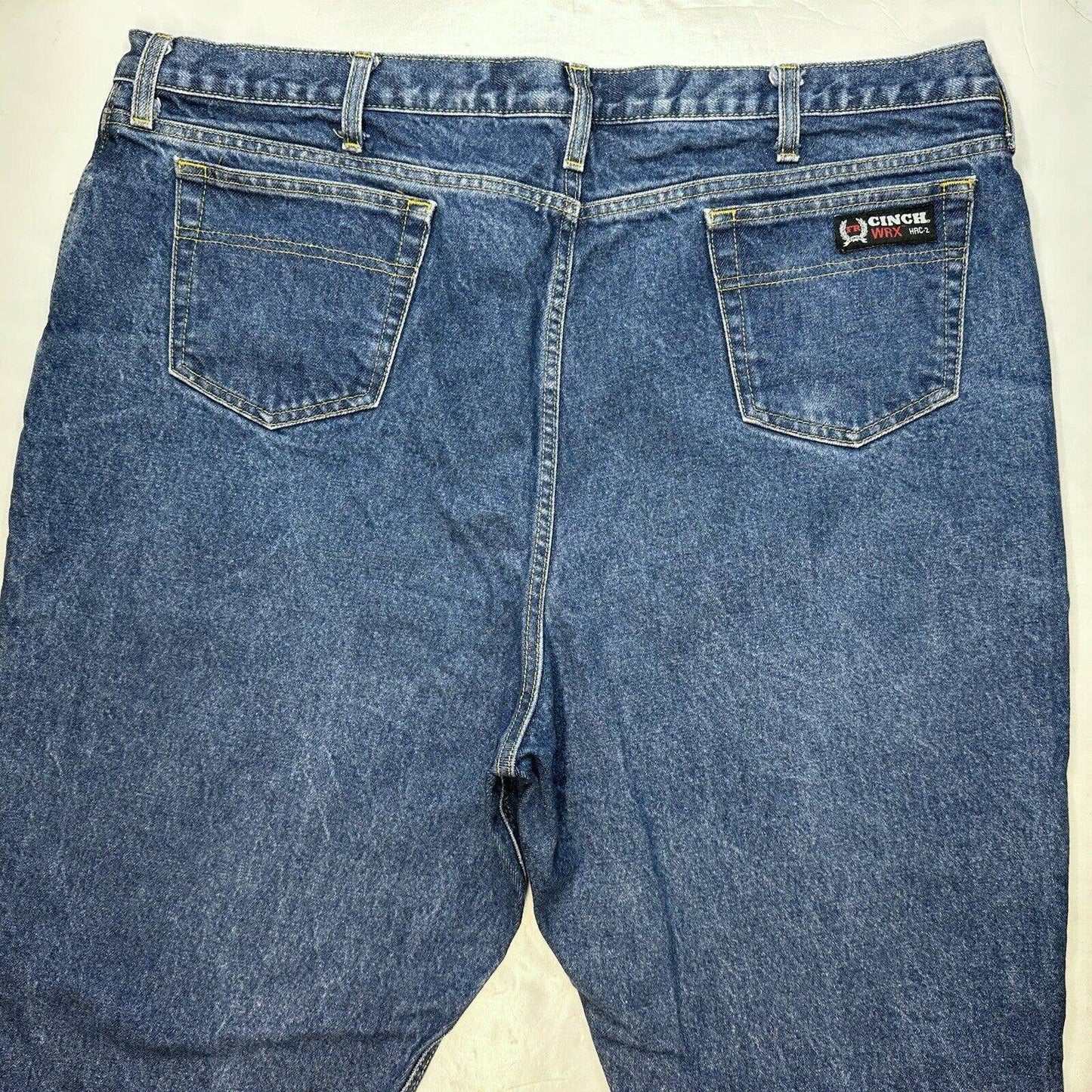 Cinch WRX Flame Resistant White Label Jeans 44x33 Relaxed Straight Denim HRC2