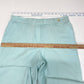 Liz Claiborne Silk/Linen Wide Leg Crop Pants Sz 12 Mint Green Lined Casual *Flaw