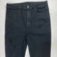 American Eagle Super Hi-Rise Jegging Sz 8 Next Level Stretch Black w/Holes Lace