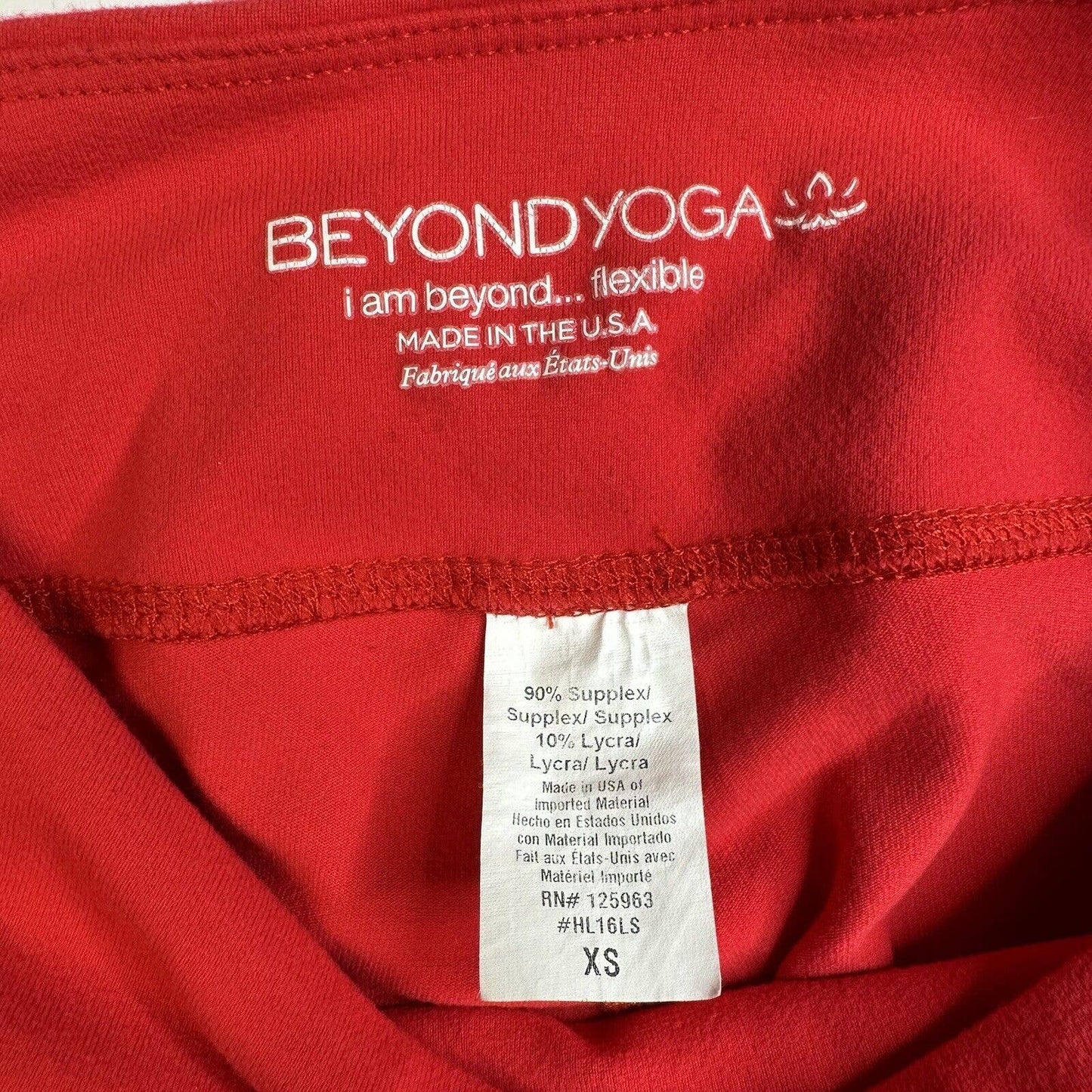 Beyond Yoga Red Leggings Womens XSmall Super Soft Stretchy Active Pants Cut Outs