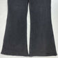 American Eagle Curvy Highest Rise Flare Sz 10 Next Level Stretch Black Denim