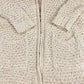 Massimo Dutti Open Knit Cardigan Sz Small Womens Beige Long Sleeve Sweater Italy