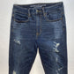 American Eagle Hi-Rise Jegging 6 Reg Super Stretch Denim Jeans Dark Ripped Holes