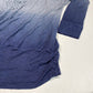 Knox Rose Ombre Blouse XXL Blue Dip Dye Cold Shoulder Long Sleeve Shirt Boho Top