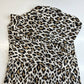 Chicos No Iron Button Up Shirt 3 (US XL) Leopard Animal Print Long Sleeve *Spot