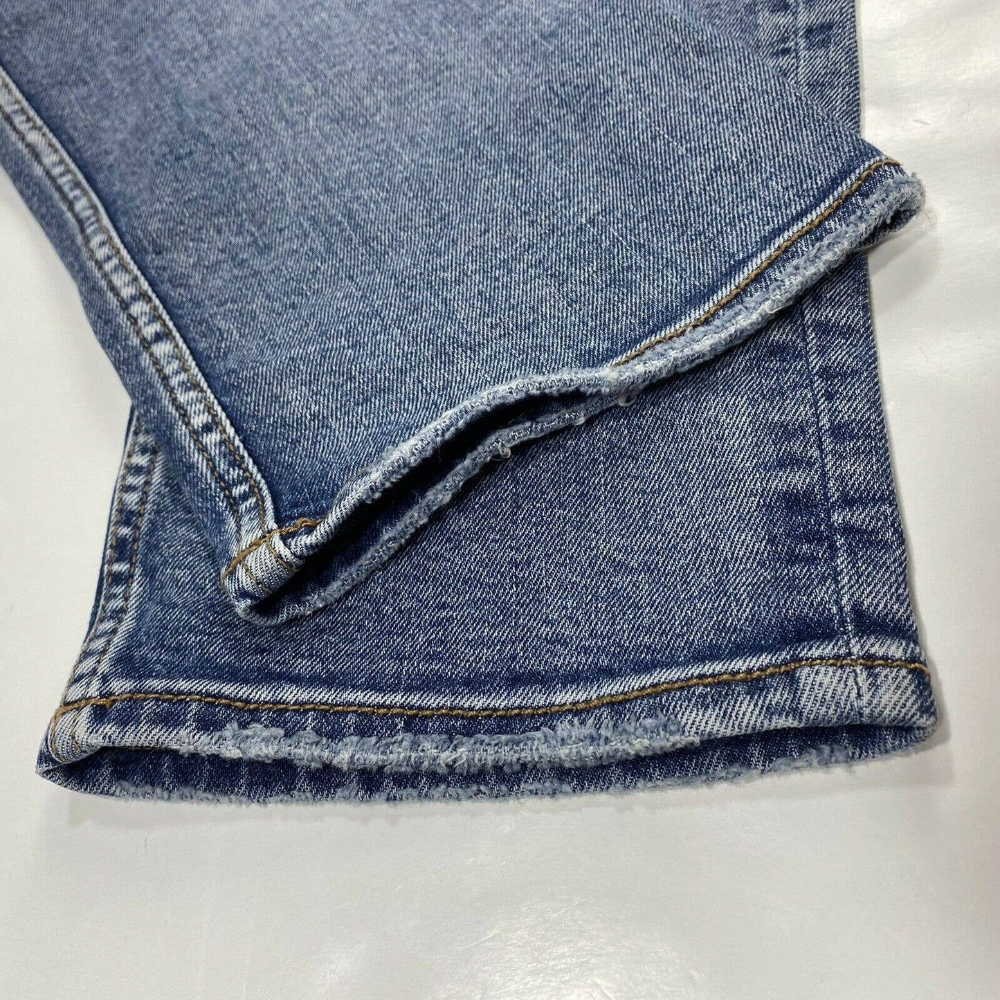 Silver Mom Jean Sz 36 Womens Hi-Rise Denim Jeans Plus Size Distressed Button Fly