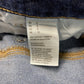 American Eagle Hi Rise Shortie Sz 8 Super Stretch Denim Jean Dark Raw Hem Fray