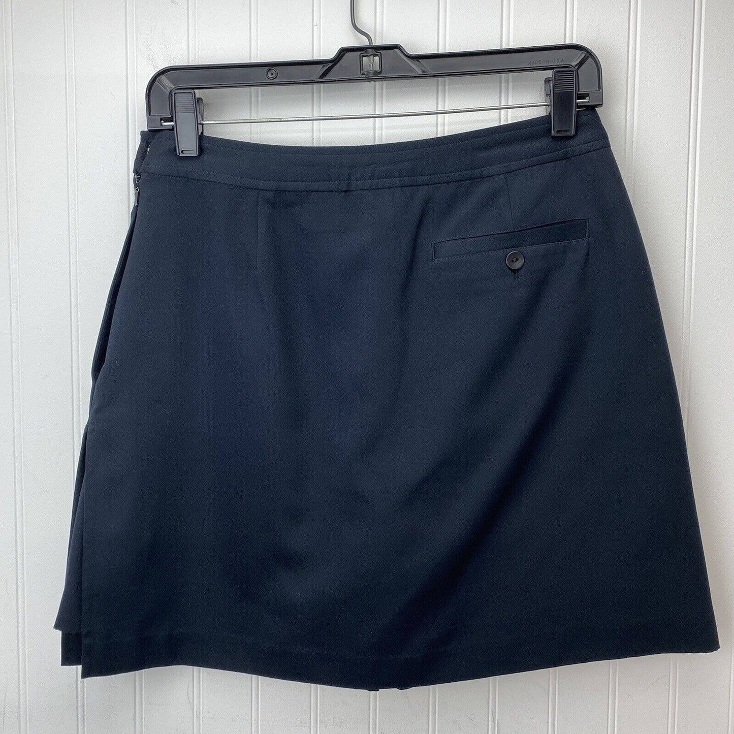 EP Pro Golf Skort Sz 4 Women Black Activewear Tennis Skirt w/Shorts Side Zip EUC