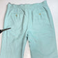 Liz Claiborne Silk/Linen Wide Leg Crop Pants Sz 12 Mint Green Lined Casual *Flaw