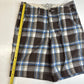 Abercrombie & Fitch Plaid Shorts Mens 32 Brown Preppy Button Fly Heavy Cotton