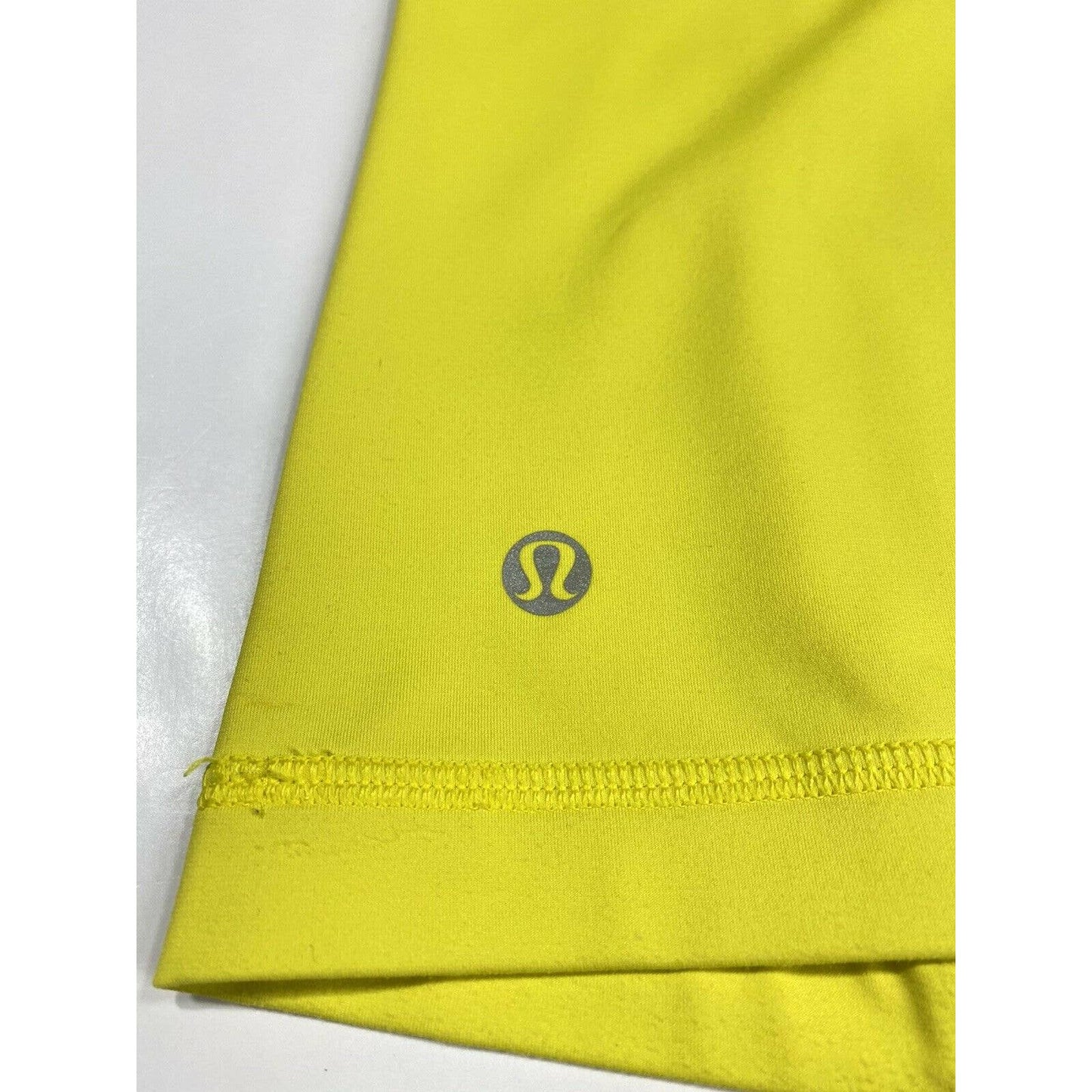 Lululemon Yellow Cross Back Tank Top Padded Bra Athletic Workout *No Size Tag*