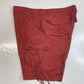 Vintage Ocean Pacific OP Cargo Shorts Mens 40 Red Ripstop Cotton Long Baggy